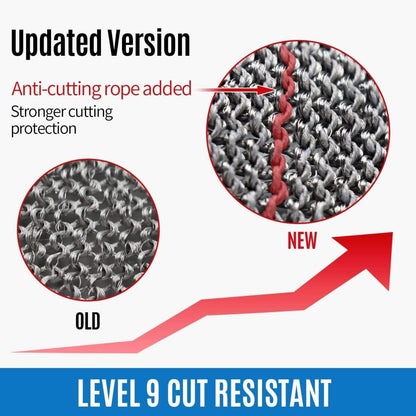 Stainless Steel Cut Resistant Safety Gloves Heavy Duty Hand Protection