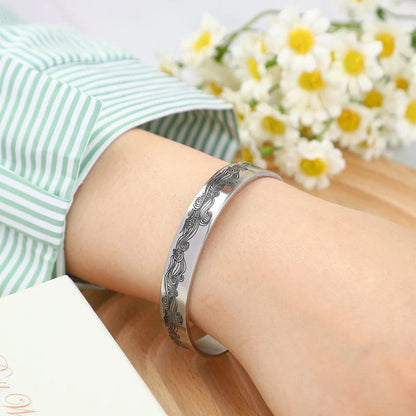 Stainless Steel Daughter Cuff Bracelet Adjustable