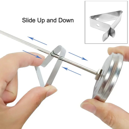 Stainless Steel Deep Fry Thermometer with 16 Inch Long Probe