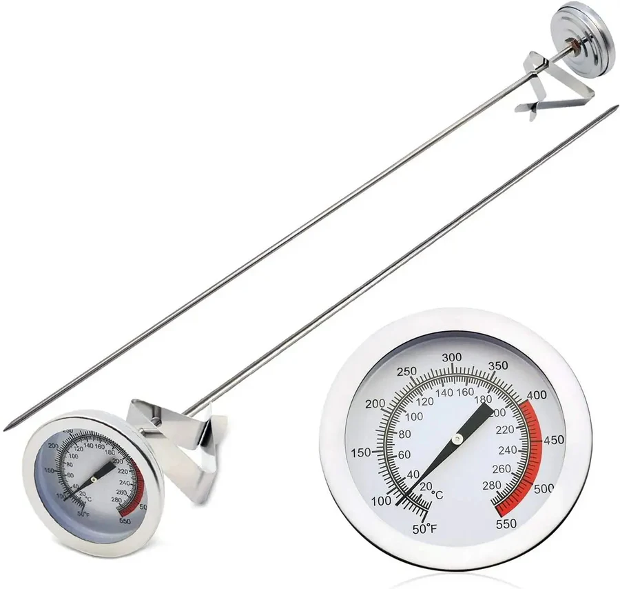 Stainless Steel Deep Fry Thermometer with 16 Inch Long Probe