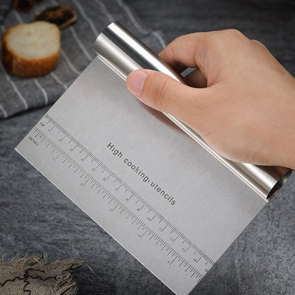Stainless Steel Dough Scraper with Measurement Guide