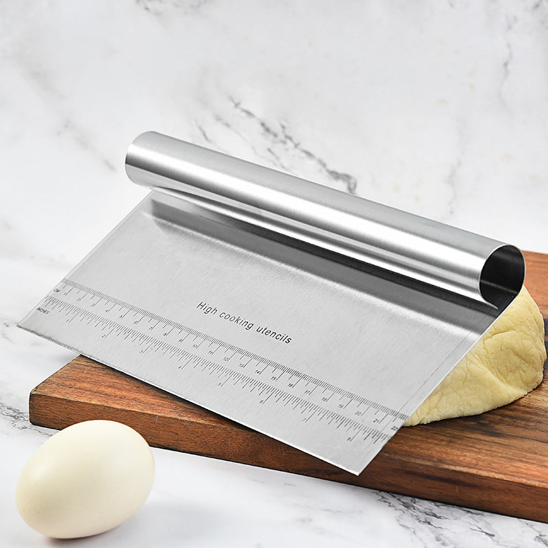 Stainless Steel Dough Scraper with Measurement Guide