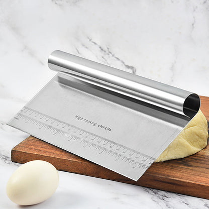 Stainless Steel Dough Scraper with Measurement Guide