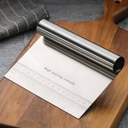 Stainless Steel Dough Scraper with Measurement Guide