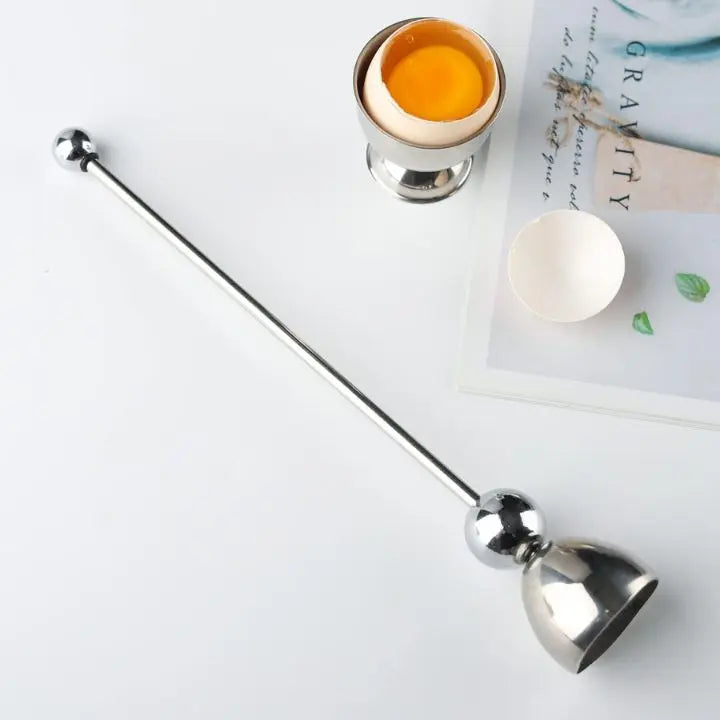 Stainless Steel Egg Cracker Opener Tool