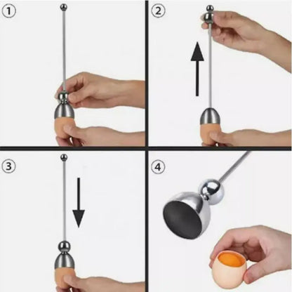 Stainless Steel Egg Cracker Opener Tool