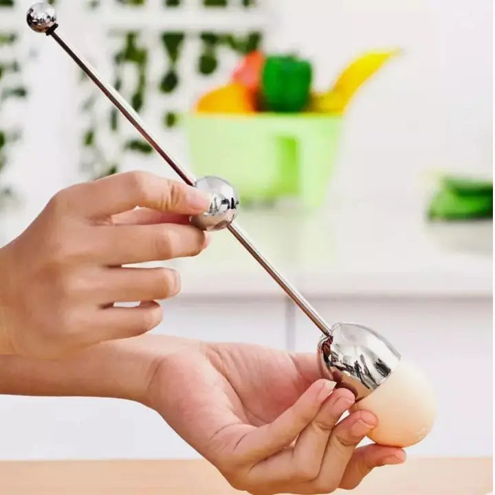 Stainless Steel Egg Cracker Opener Tool