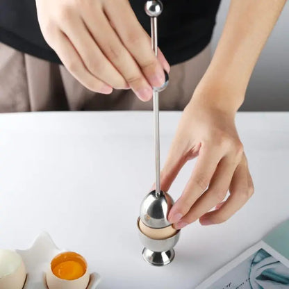 Stainless Steel Egg Cracker Opener Tool