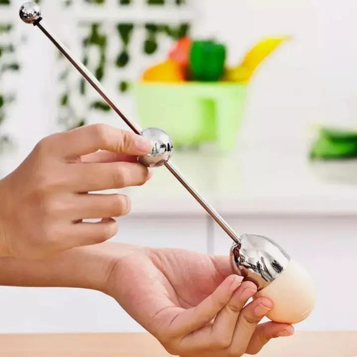 Stainless Steel Egg Cracker Opener Tool