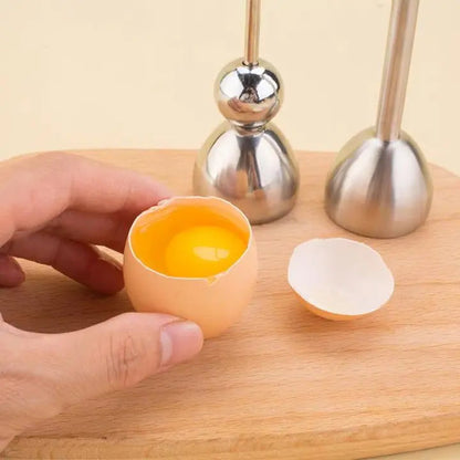 Stainless Steel Egg Cracker Opener Tool