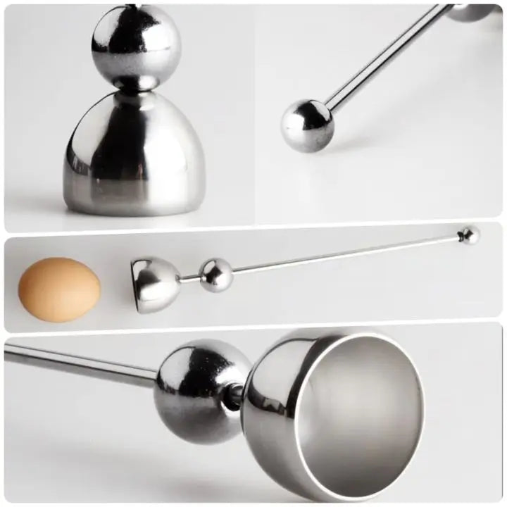 Stainless Steel Egg Cracker Opener Tool