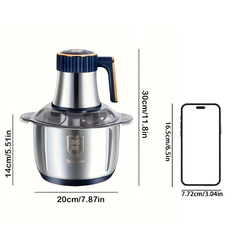 Stainless Steel Food Processor 5L Electric Meat Grinder Chopper