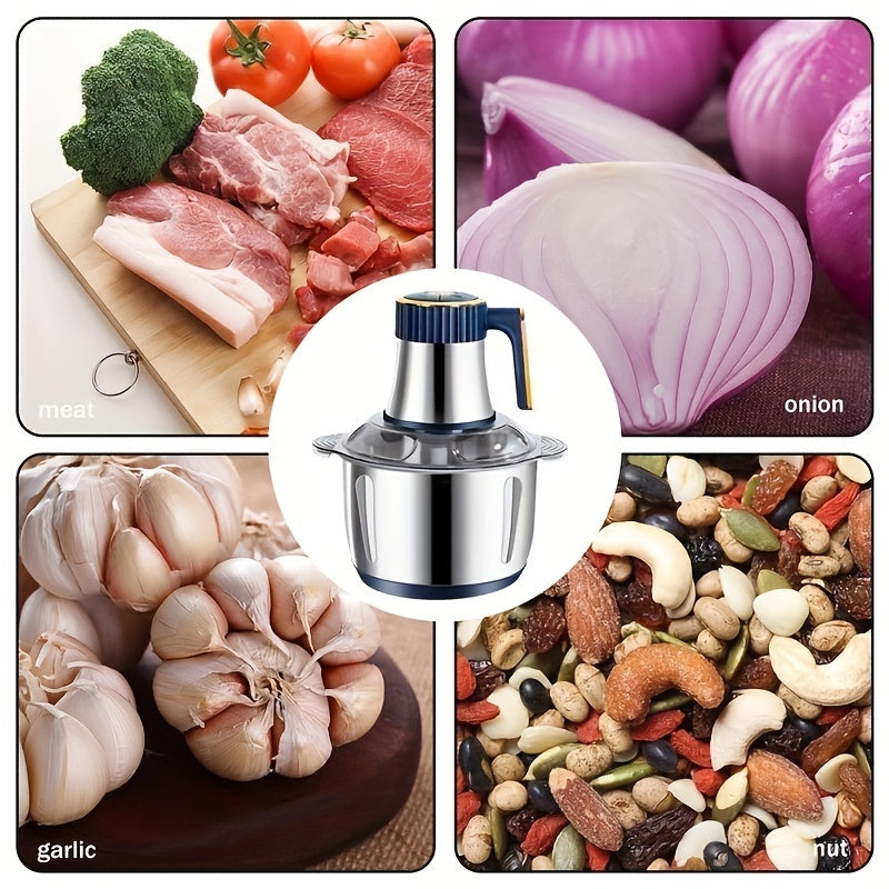 Stainless Steel Food Processor 5L Electric Meat Grinder Chopper