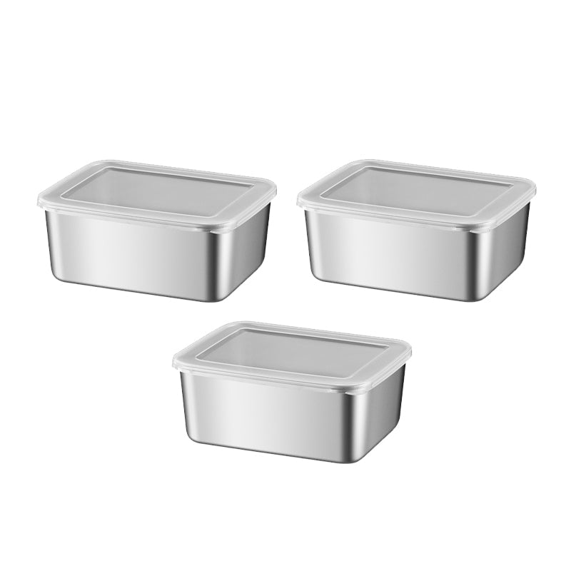 Stainless Steel Food Storage Container Set with Lids