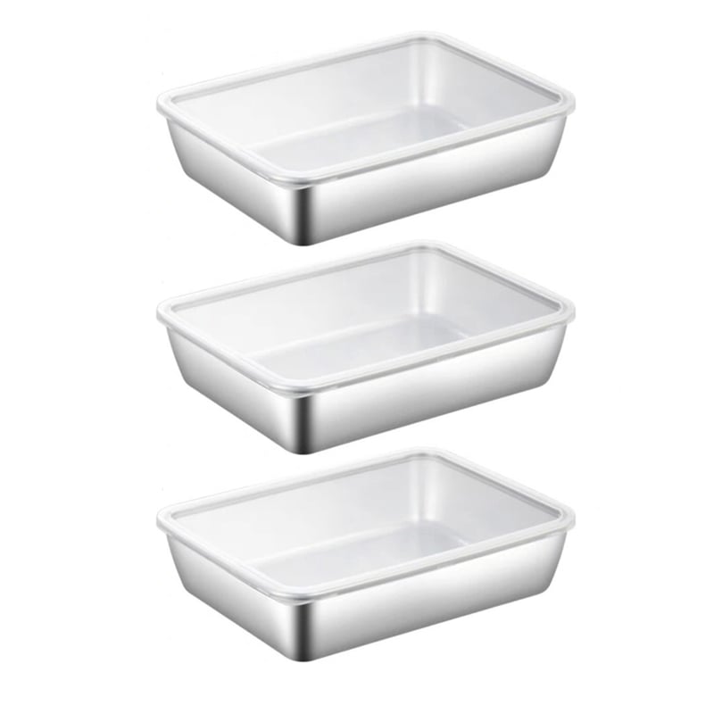 Stainless Steel Food Storage Container Set with Lids