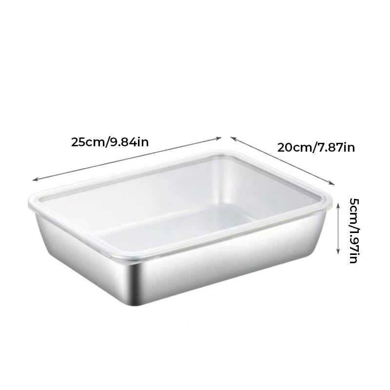 Stainless Steel Food Storage Container Set with Lids
