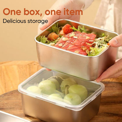 Stainless Steel Food Storage Container Set with Lids
