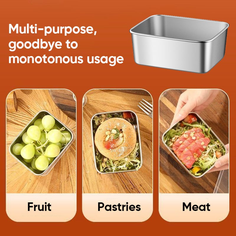 Stainless Steel Food Storage Container Set with Lids