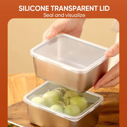 Stainless Steel Food Storage Container Set with Lids