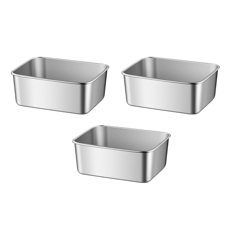 Stainless Steel Food Storage Container Set with Lids