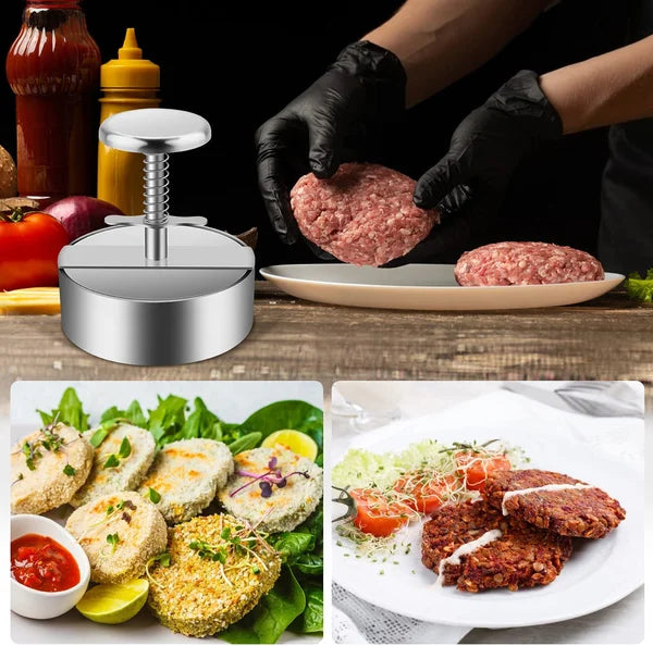 Stainless Steel Hamburger Patty Press