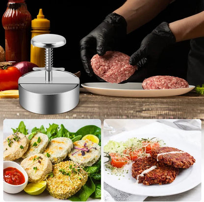 Stainless Steel Hamburger Patty Press