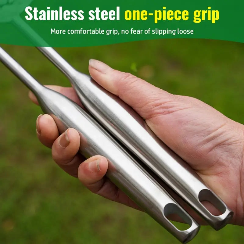 Stainless Steel Hand Garden Rake with Non Slip Handle