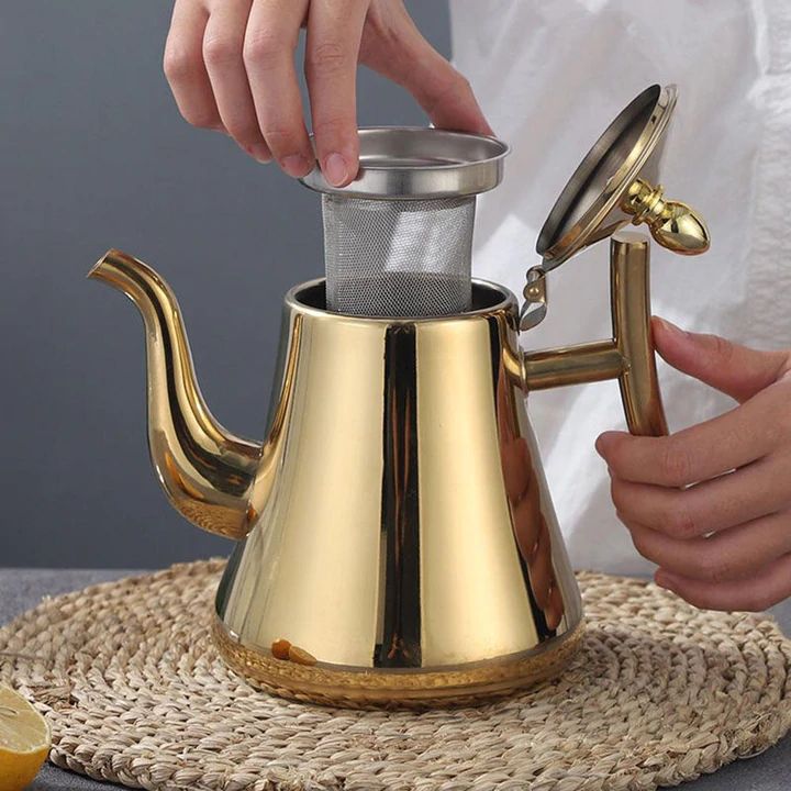 Stainless Steel Induction Kettle with Built In Filter