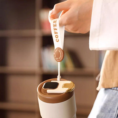 Stainless Steel Insulated Travel Coffee Mug with Temperature Display