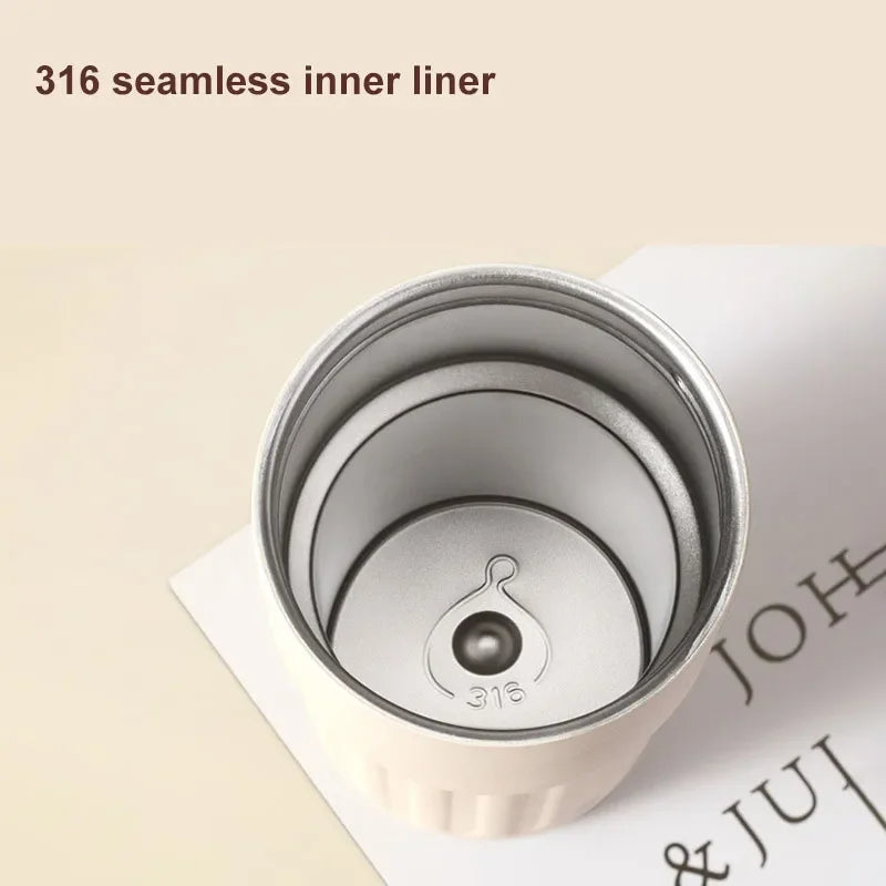 Stainless Steel Insulated Travel Coffee Mug with Temperature Display
