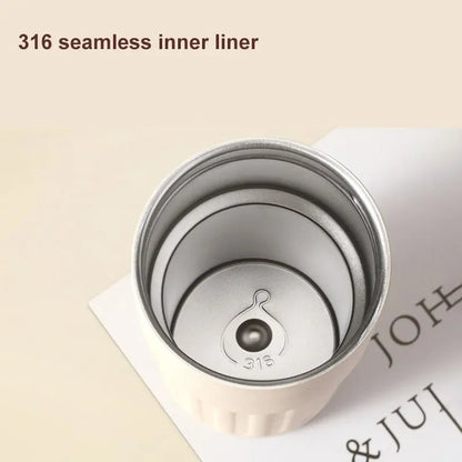 Stainless Steel Insulated Travel Coffee Mug with Temperature Display