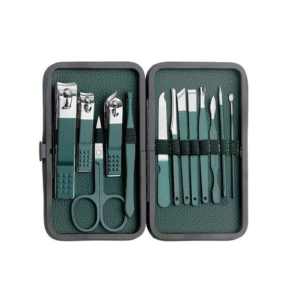 Stainless Steel Manicure Pedicure Grooming Kit 7 13 or 24 Piece Set