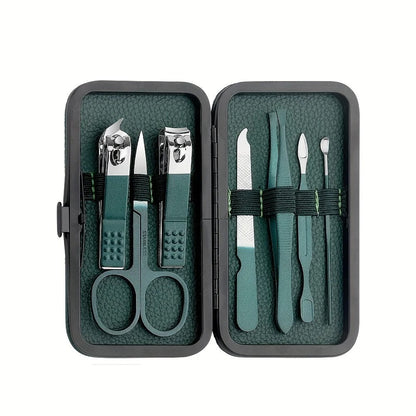 Stainless Steel Manicure Pedicure Grooming Kit 7 13 or 24 Piece Set