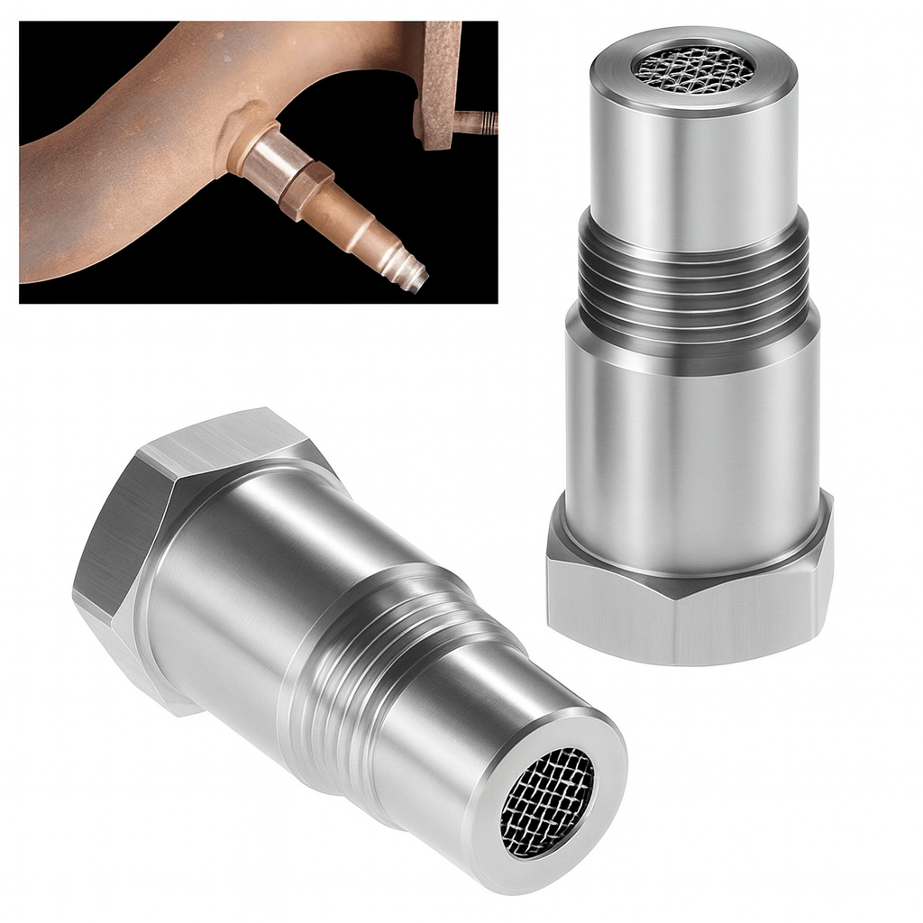 Stainless Steel O2 Sensor Spacer Adapter M18 x 1.5