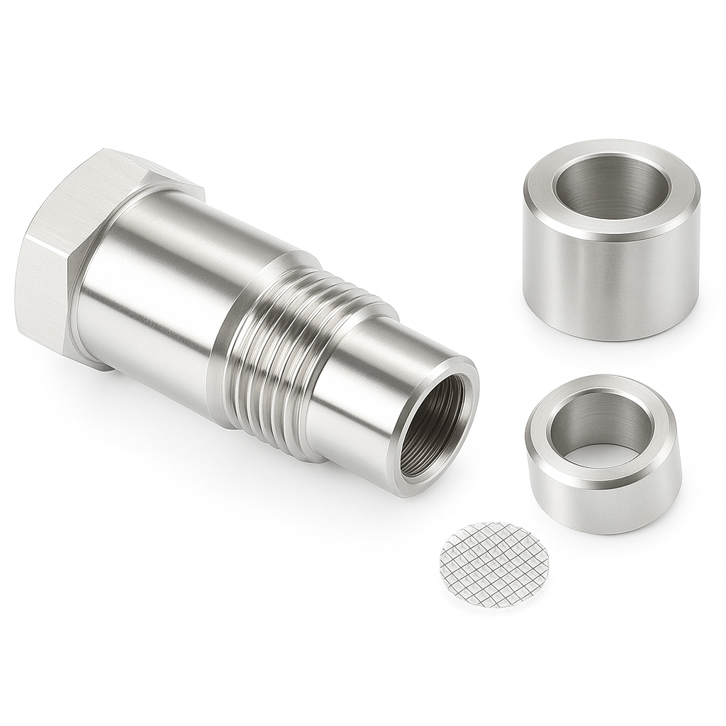 Stainless Steel O2 Sensor Spacer Adapter M18 x 1.5