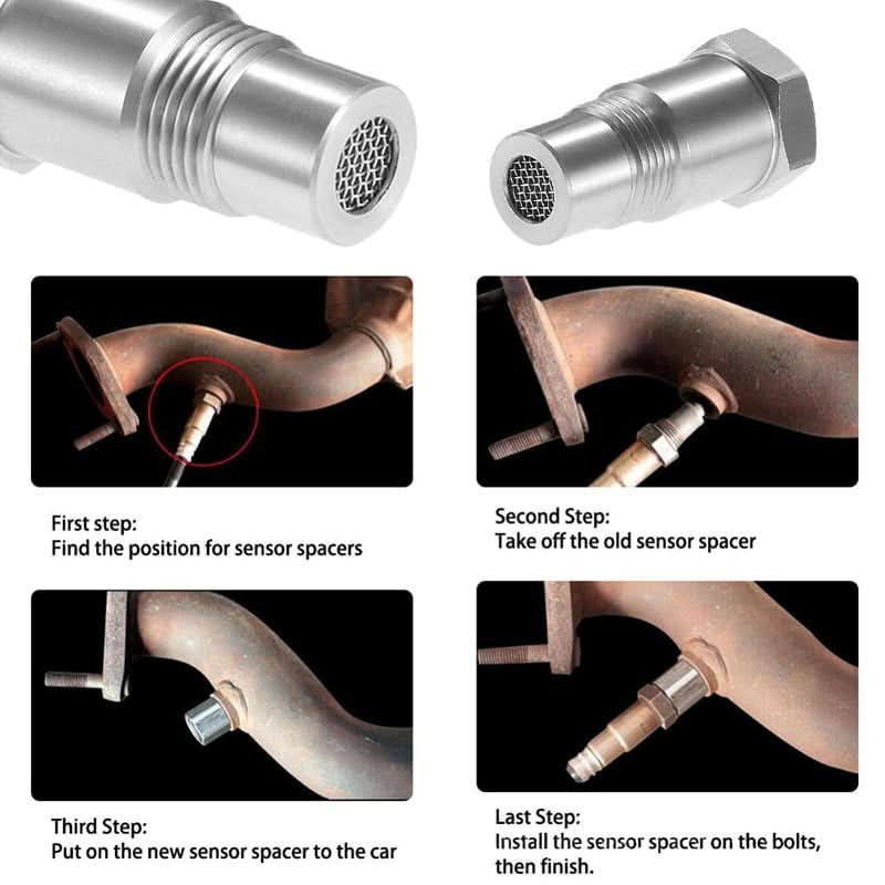 Stainless Steel O2 Sensor Spacer Adapter M18 x 1.5