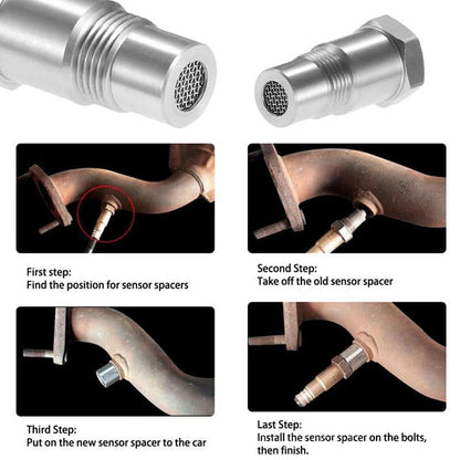 Stainless Steel O2 Sensor Spacer Adapter M18 x 1.5
