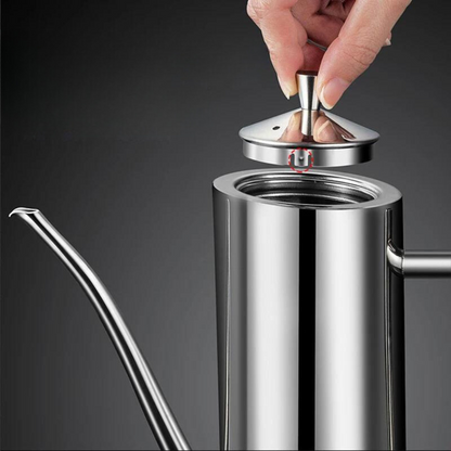 Stainless Steel Oil Dispenser Bottle with Precision Pour Spout