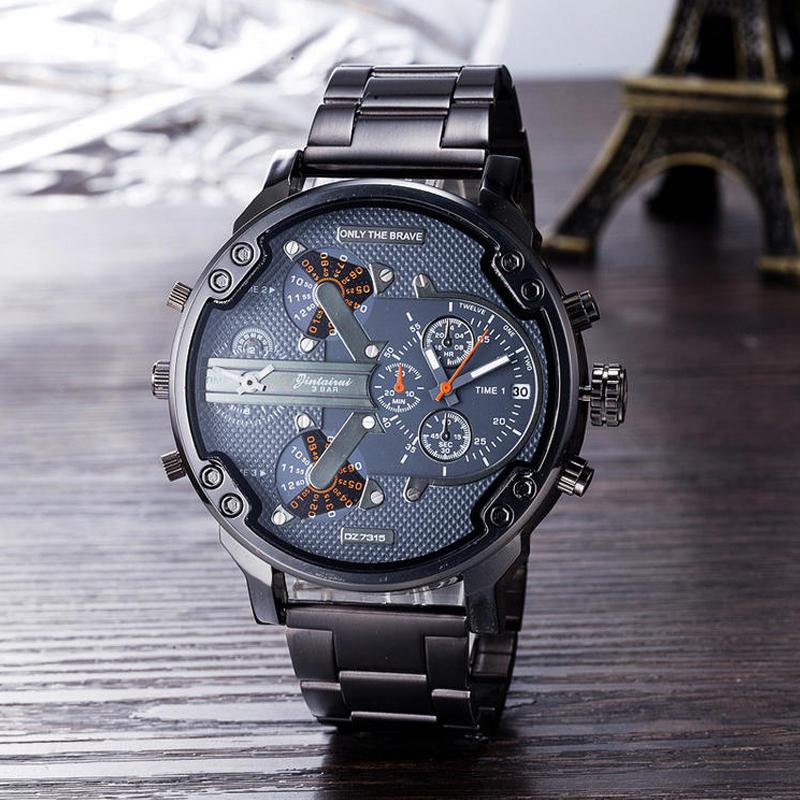 Stainless Steel Quartz Chronograph Wrist Watch