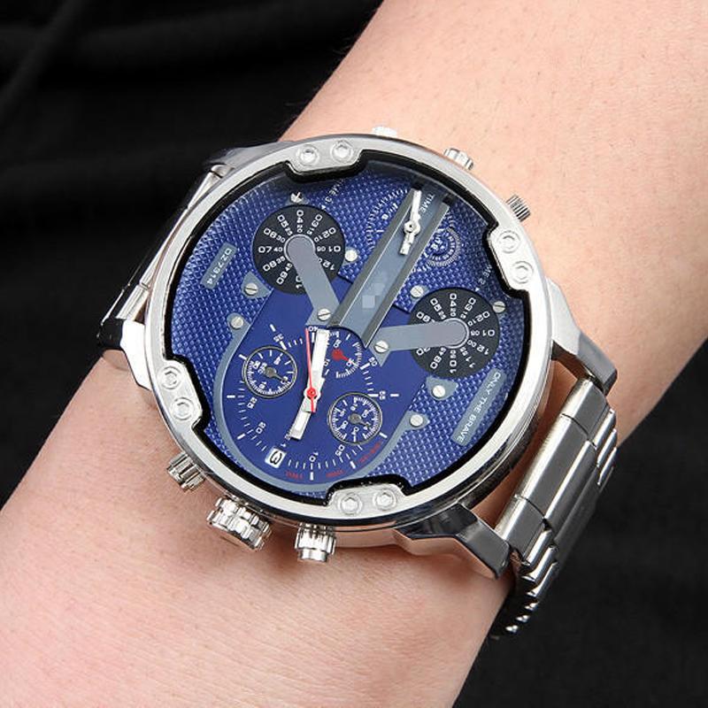 Stainless Steel Quartz Chronograph Wrist Watch