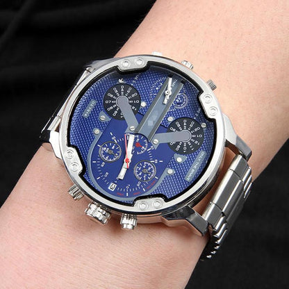 Stainless Steel Quartz Chronograph Wrist Watch