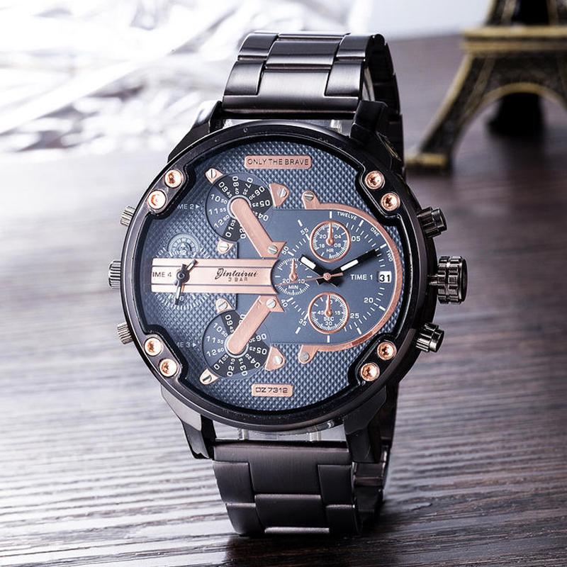 Stainless Steel Quartz Chronograph Wrist Watch
