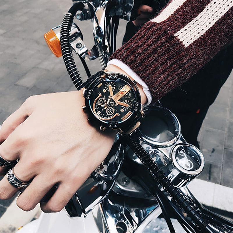 Stainless Steel Quartz Chronograph Wrist Watch