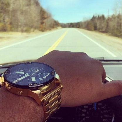 Stainless Steel Quartz Chronograph Wrist Watch