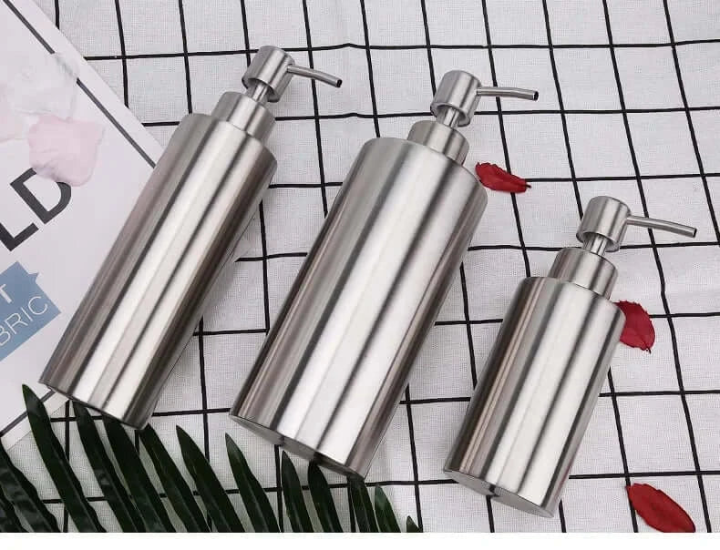 Stainless Steel Refillable Hand Pump Soap Dispenser