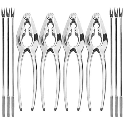 Stainless Steel Seafood Cracker Picks and Fork Set