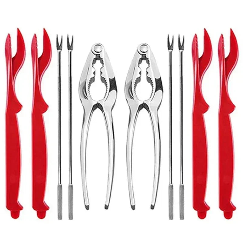 Stainless Steel Seafood Cracker Picks and Fork Set