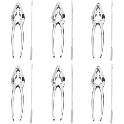Stainless Steel Seafood Cracker Picks and Fork Set