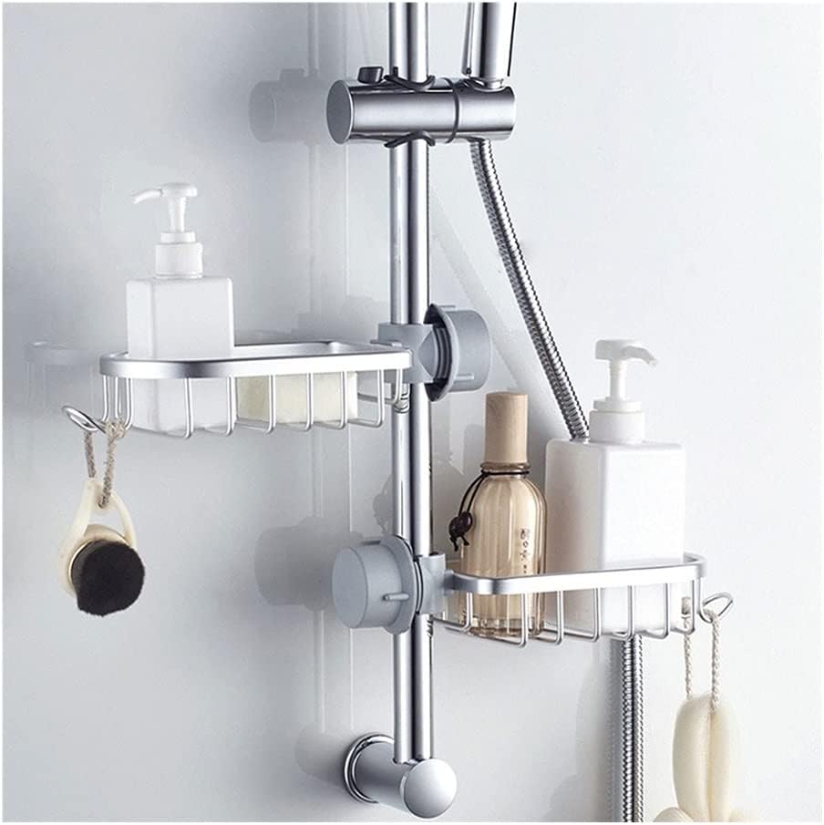 Stainless Steel Shower Shelf Organizer for Shower Pole