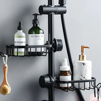 Stainless Steel Shower Shelf Organizer for Shower Pole
